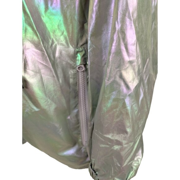 Shein Womens or Mens M Lightweight Iridescent Hooded Windbreaker Jacket - Picture 9 of 9